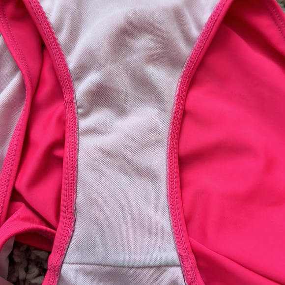 COPY - Neon Pink Plunge Swimsuit with Adjustable Tie - Picture 6 of 9